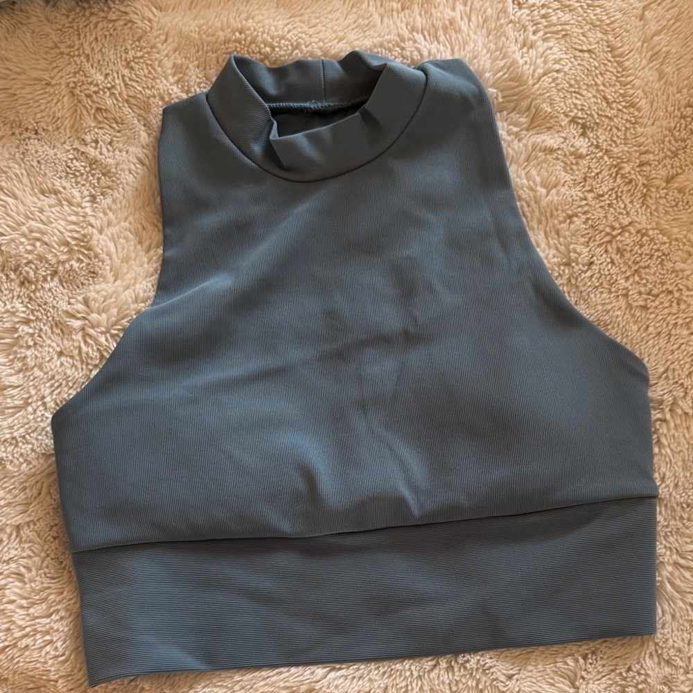 Kyodan Sleeveless Blue Crop Top